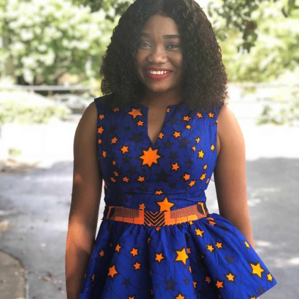 Ankara peplum top made from african print (Peplum)